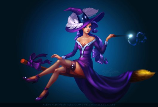 my_little_pony_halloween_pinup_witches__rarity_by_alkven-d6s2chd